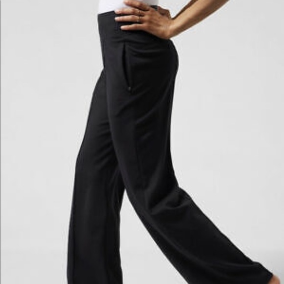 Athleta Eastbound Wide Pant (gray) - Picture 15 of 16
